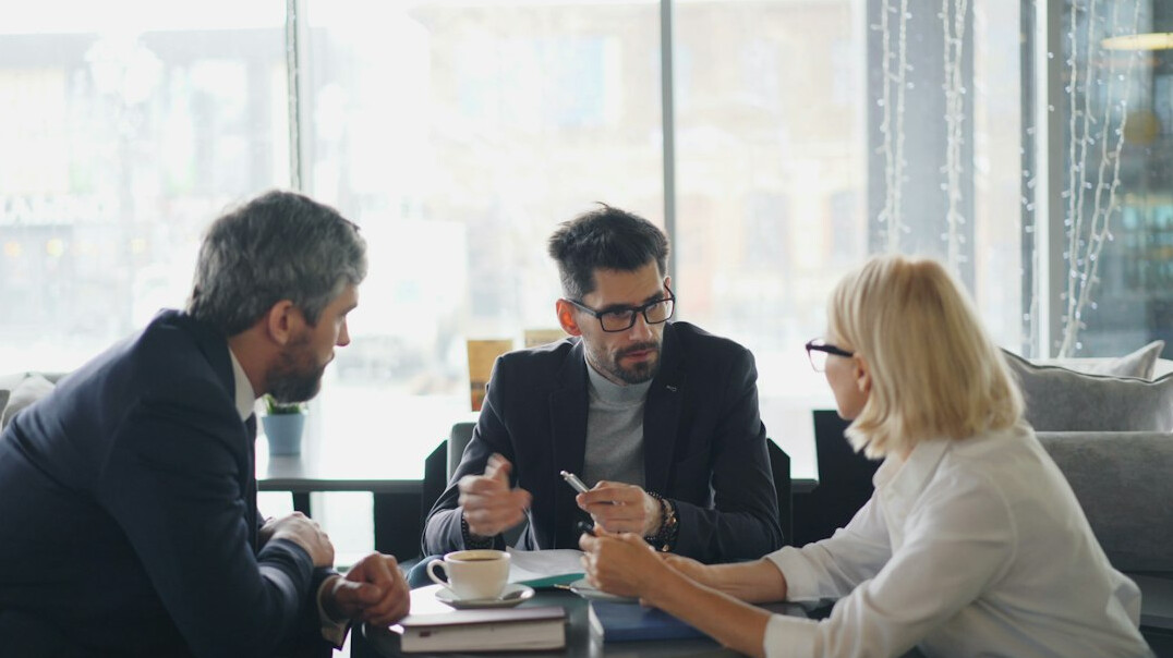business professionals in meeting