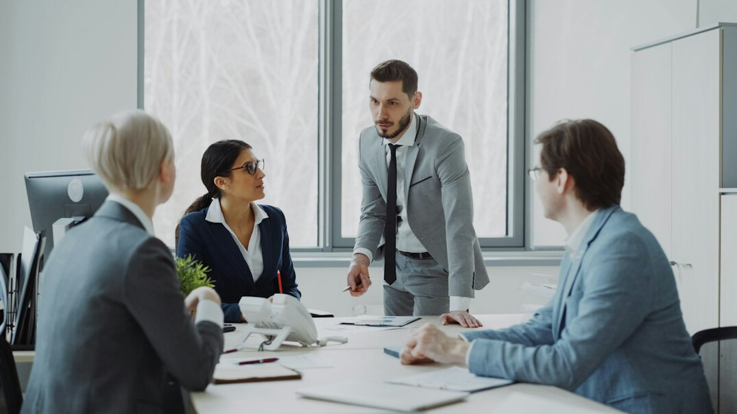 business negotiation scene